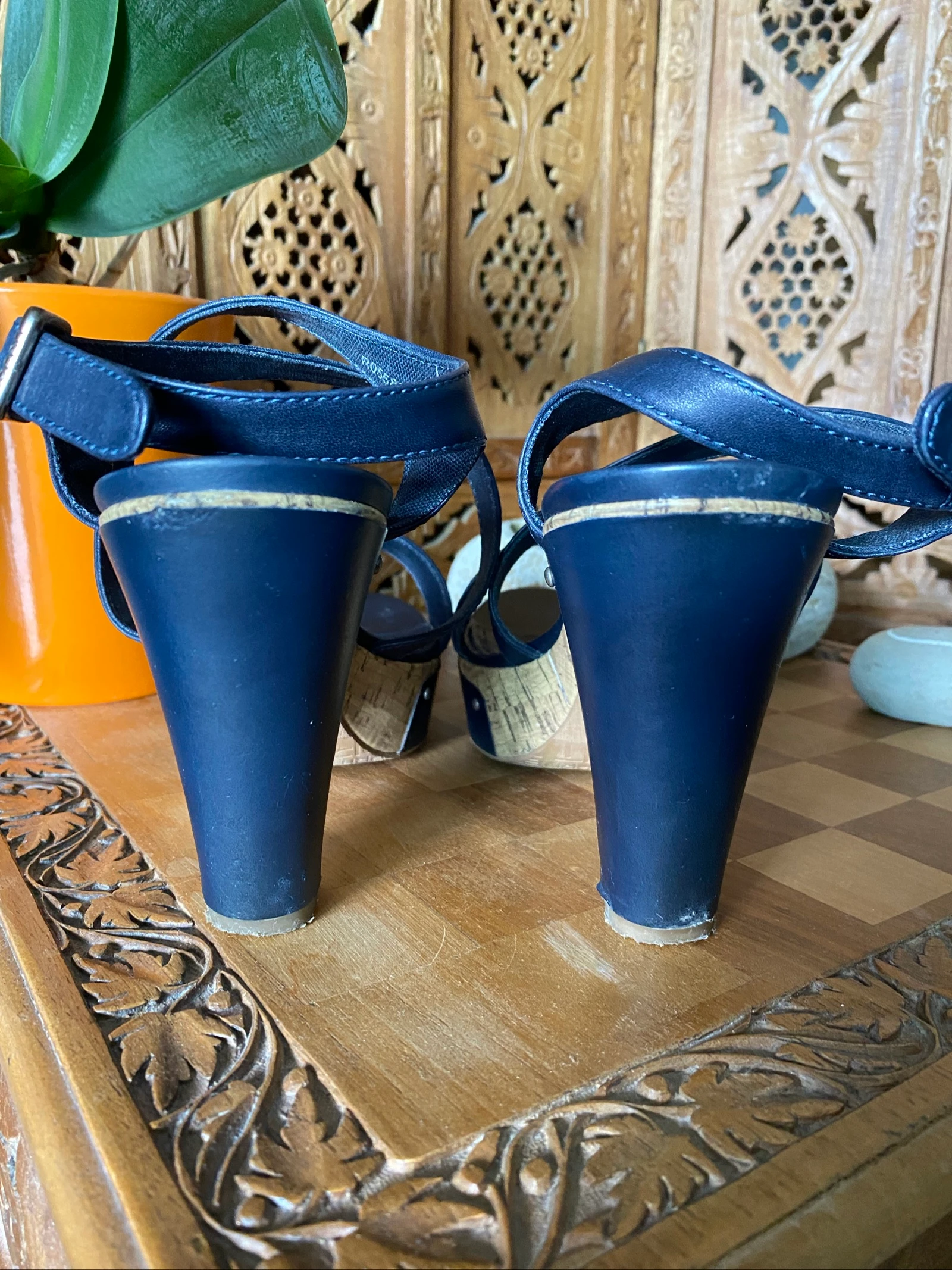Sapatos de plataforma Esprit tamanho 40 azuis – photo 4